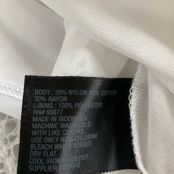 Worthington Womens White Long Bell Sleeve Lace Blouse Extra‎ Large - Picture 6 of 8